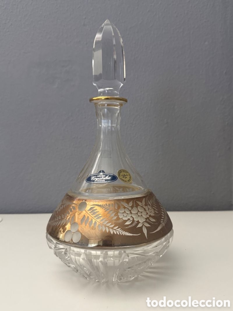 Vintage: Exclusiva licorera / decantador vintage de cristal de Bohemia aut&eacute;ntico &ndash; Crystalex.