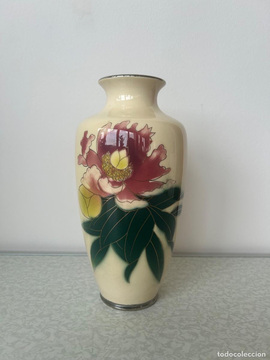 Vintage: PRECIOSO ANTIGUO JARR&Oacute;N JAPON&Eacute;S - DECORACI&Oacute;N FLORAL - SELLADO