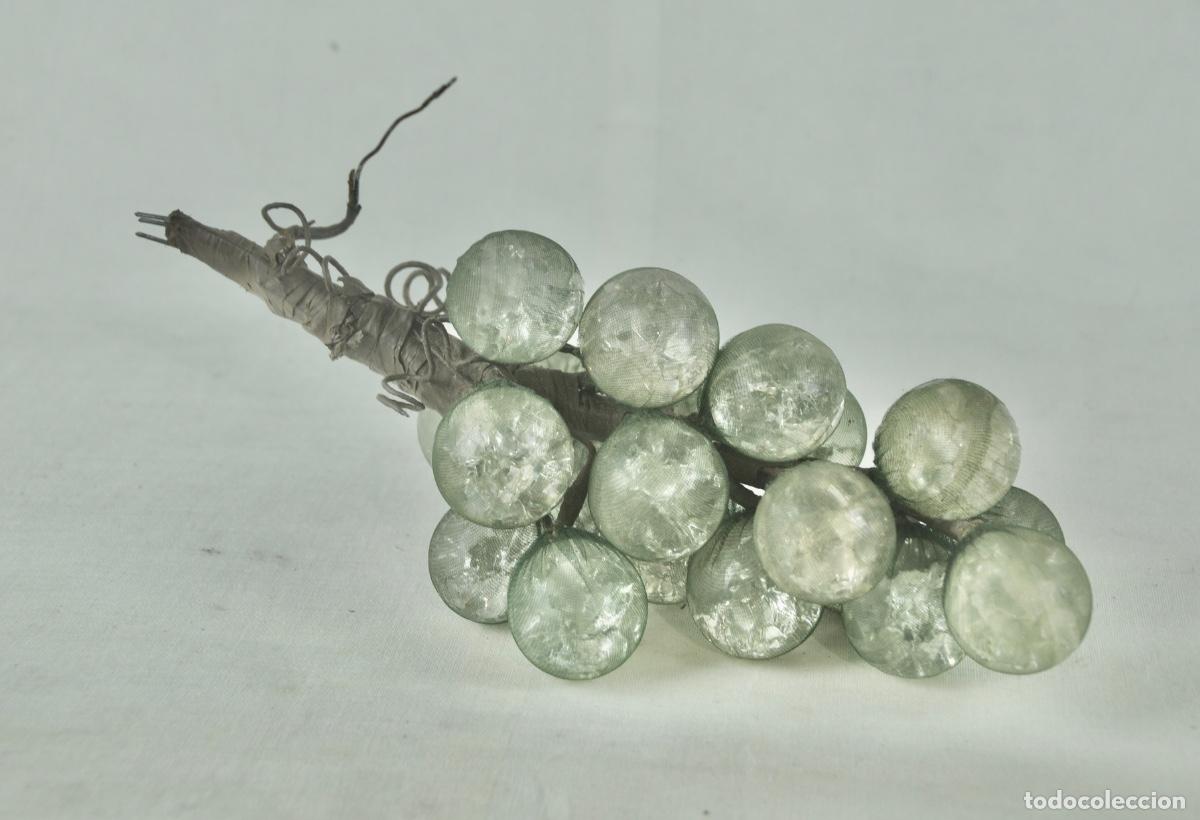 Vintage: Racimo uvas de cristal