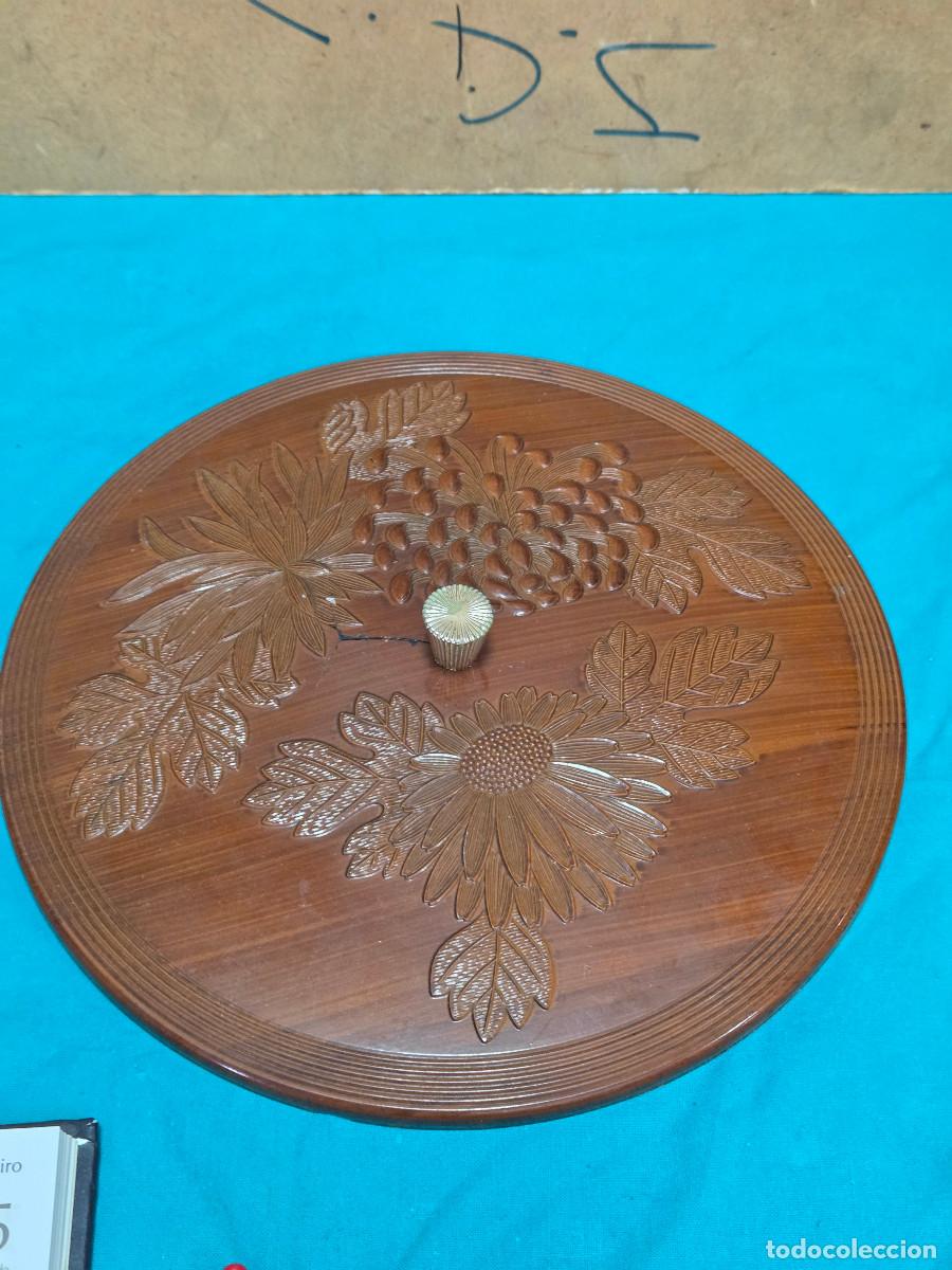 Vintage: tapadera oriental baquelita