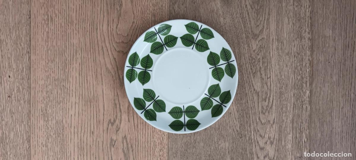 Vintage: Plato de cafe de Stig Lindberg para la firma sueca Gustavsberg.