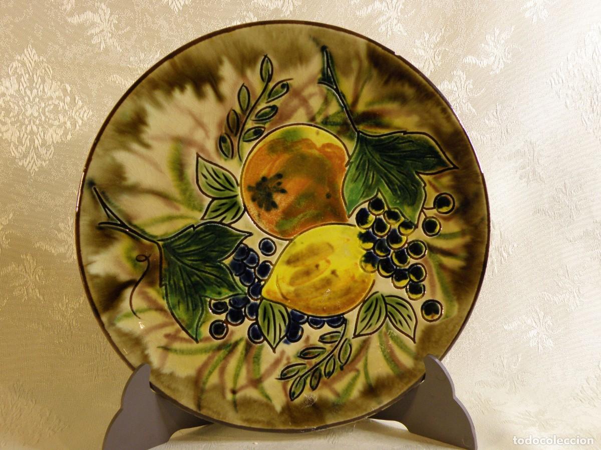 Vintage: Preciosa pareja de platos de cer&aacute;mica.