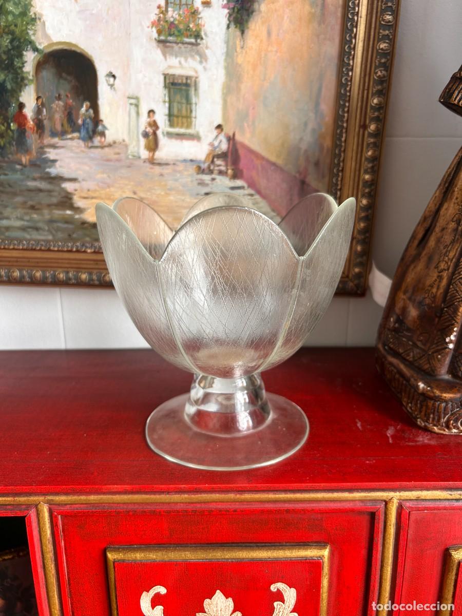 Vintage: Centro Flor de cristal