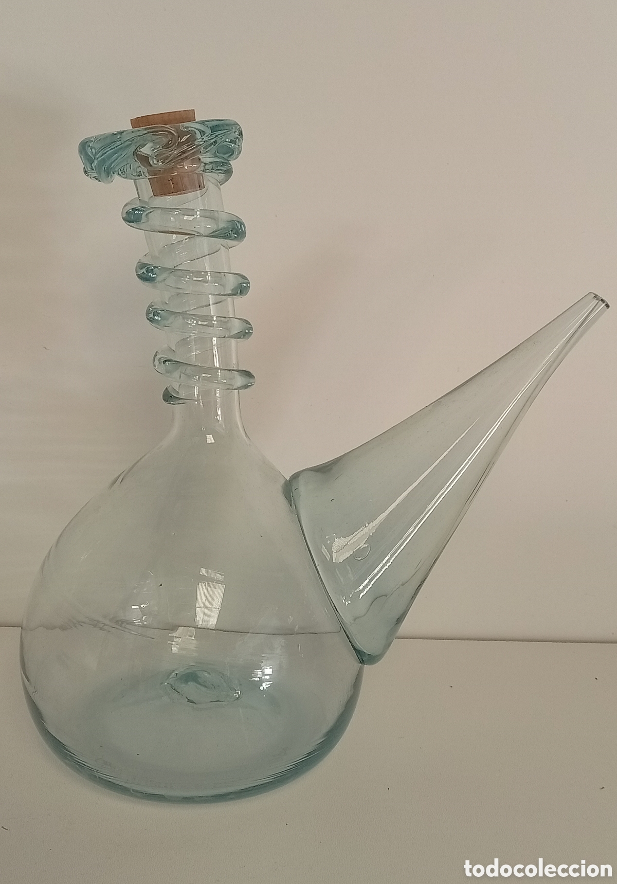 Vintage: PORRON DE CRISTAL SOPLADO UNICO