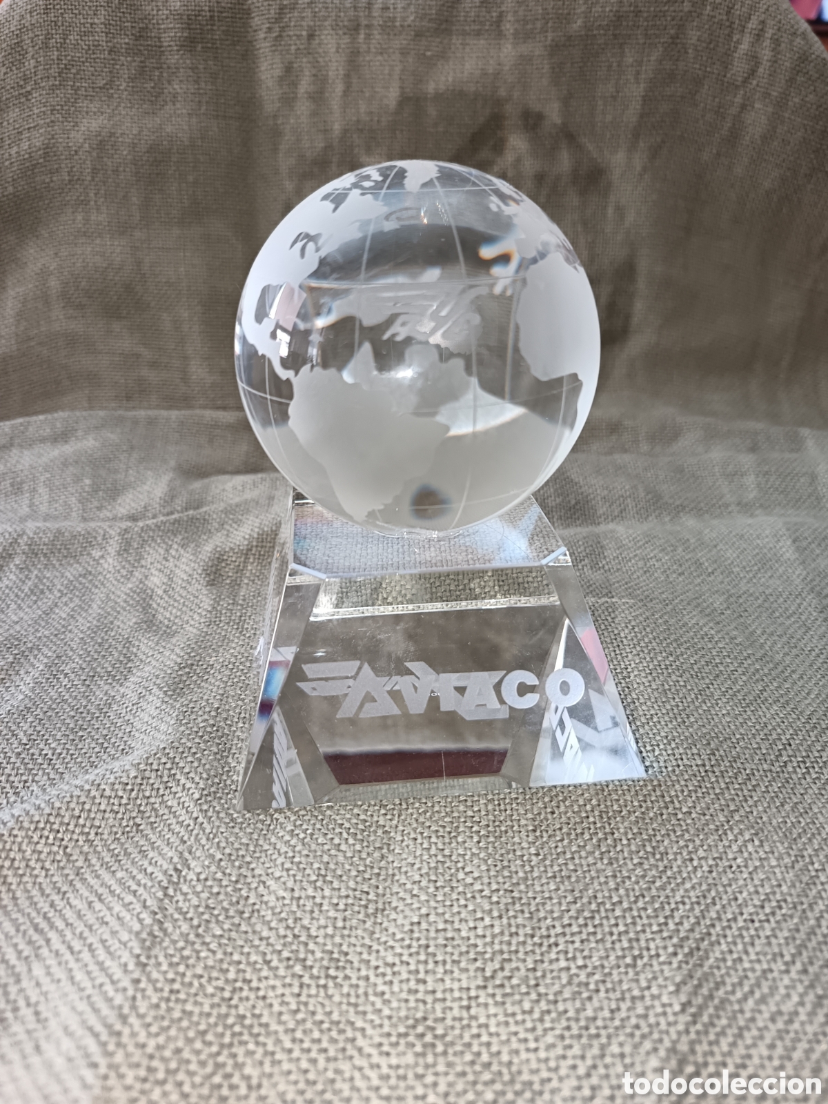 Vintage: Pisapapeles AVIACO cristal &oacute;ptico Docal