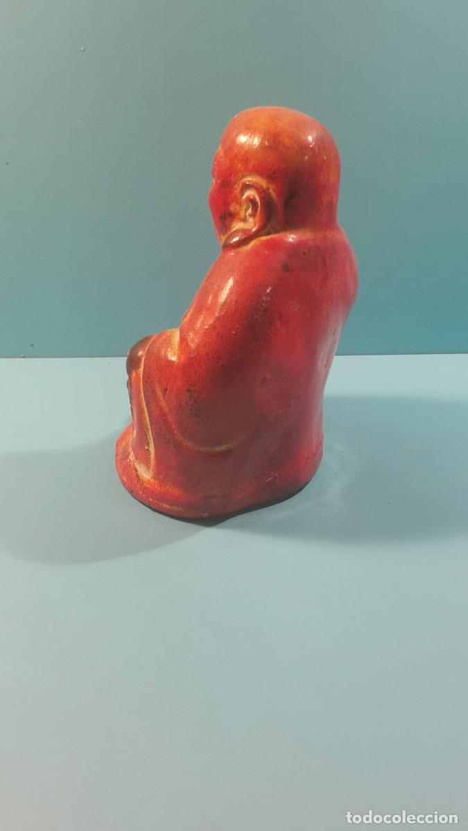 Vintage: Buda de cer&aacute;mica esmaltada, hucha. - Foto 4