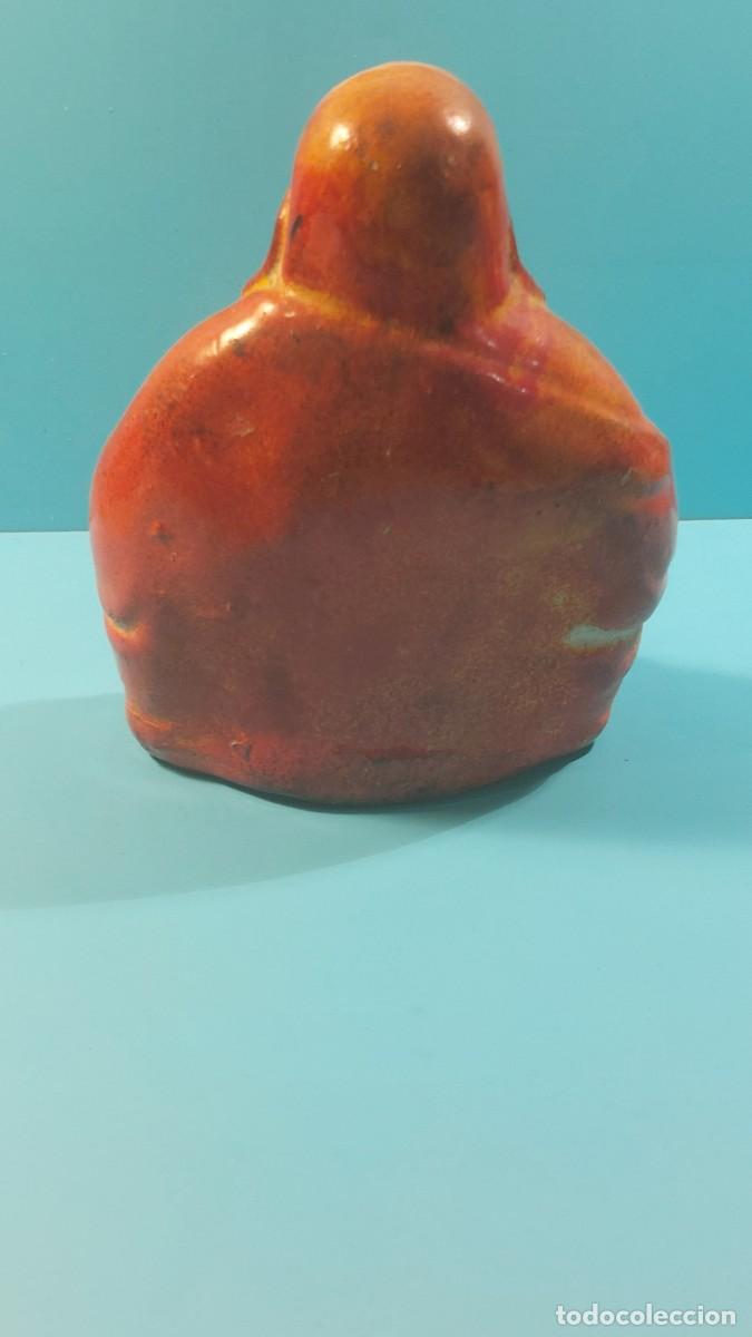Vintage: Buda de cer&aacute;mica esmaltada, hucha. - Foto 5