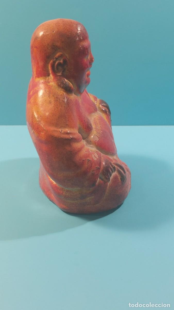 Vintage: Buda de cer&aacute;mica esmaltada, hucha. - Foto 6