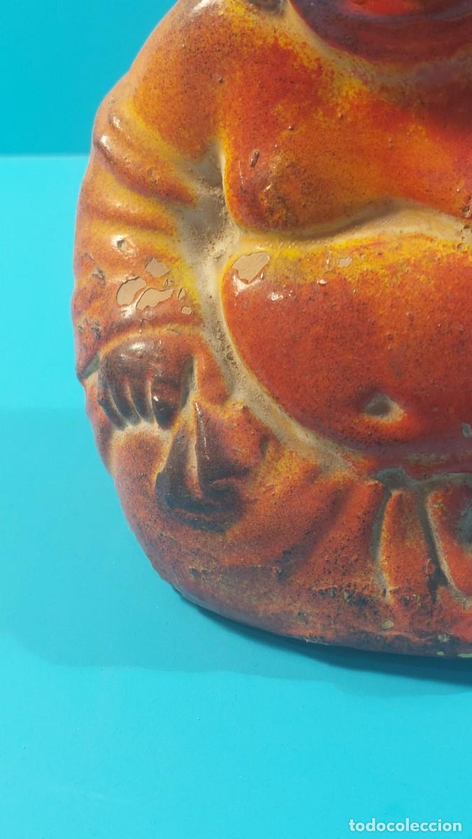 Vintage: Buda de cer&aacute;mica esmaltada, hucha. - Foto 7