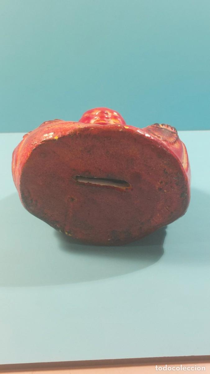 Vintage: Buda de cer&aacute;mica esmaltada, hucha. - Foto 8