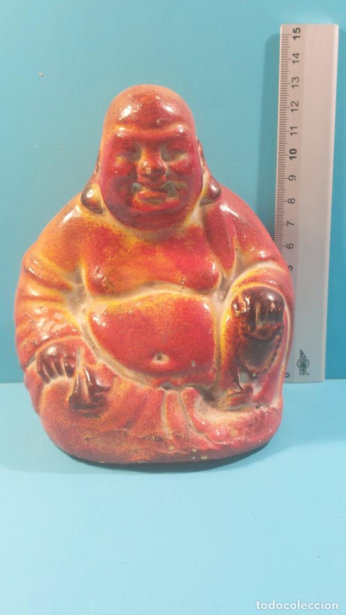 Vintage: Buda de cer&aacute;mica esmaltada, hucha. - Foto 9