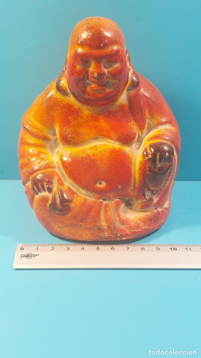 Vintage: Buda de cer&aacute;mica esmaltada, hucha. - Foto 10