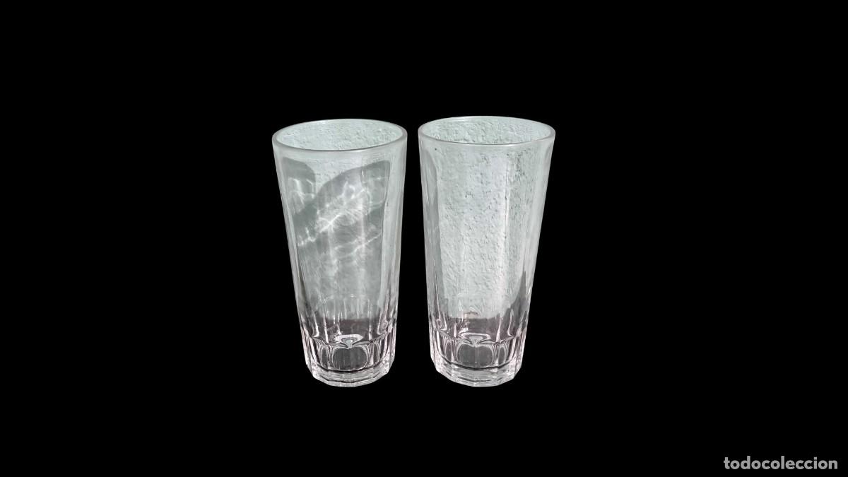 Vintage: Vasos: Dos vasos de vidrio transparentes, Ouralex Spain