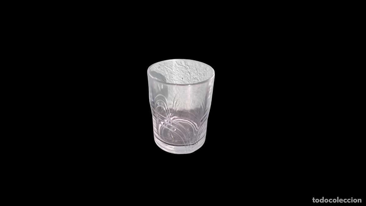 Vintage: Vaso Vintage con Dibujo de Arco en Vidrio, Duralex Spain