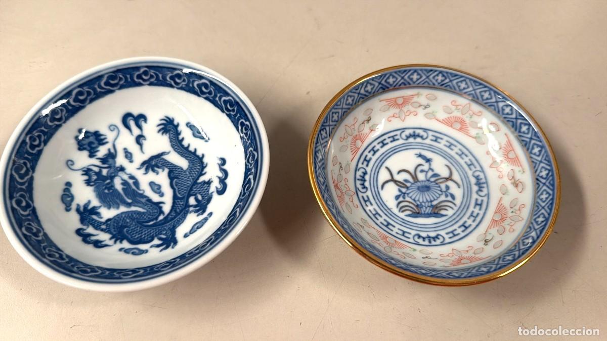 Vintage: Par de cuencos porcelana china vintage