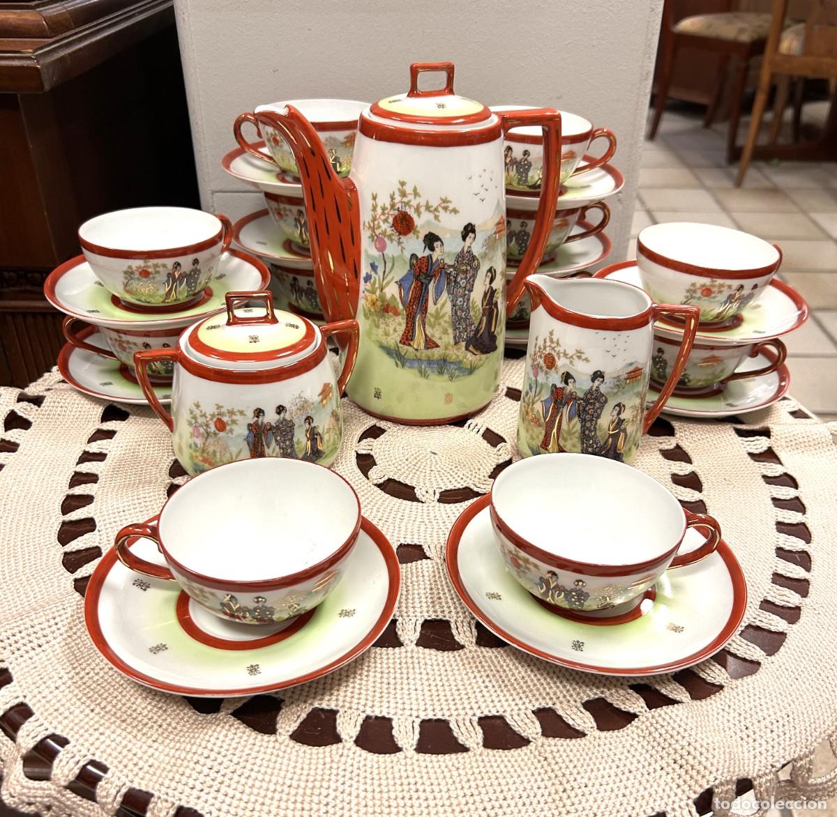 Vintage: Juego caf&eacute; Oriental 12 servicios