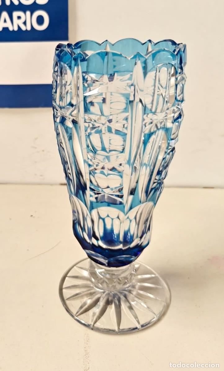 Vintage: Jarr&oacute;n de cristal tallado