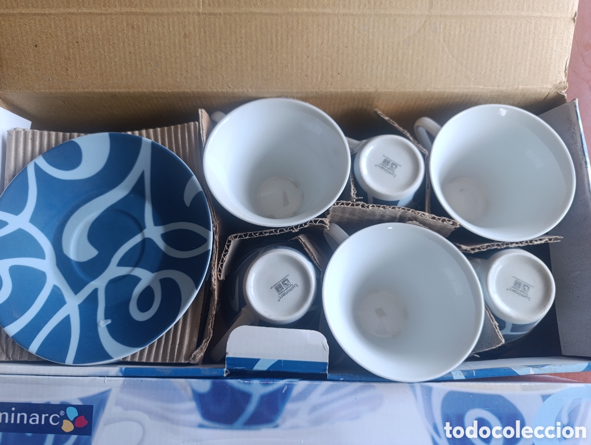 Vintage: Lote tazas caf&eacute; sin usar