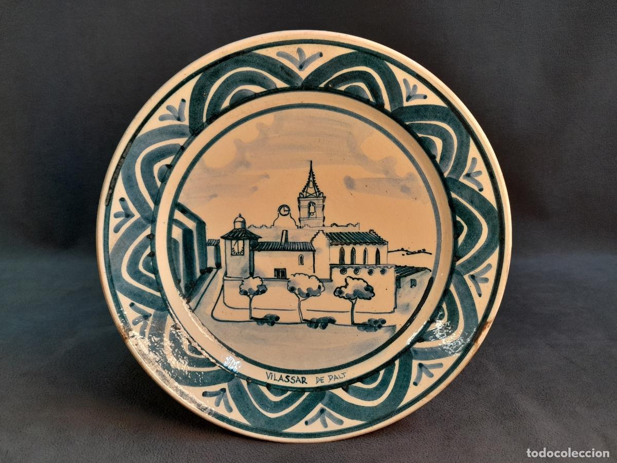 Vintage: PLATO DECORATIVO VILASSAR DE DALT.CER&Aacute;MICA ESMALTADA.LES ARTS I DE LA HIST&Ograve;RIA.SOTOMAYOR.1985