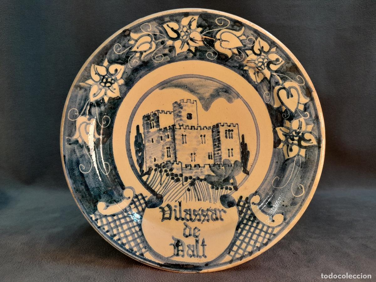 Vintage: PLATO DECORATIVO CASTILLO DE VILASSAR DE DALT.CER&Aacute;MICA.LES ARTS I DE LA HIST&Ograve;RIA.SOTOMAYO.1983