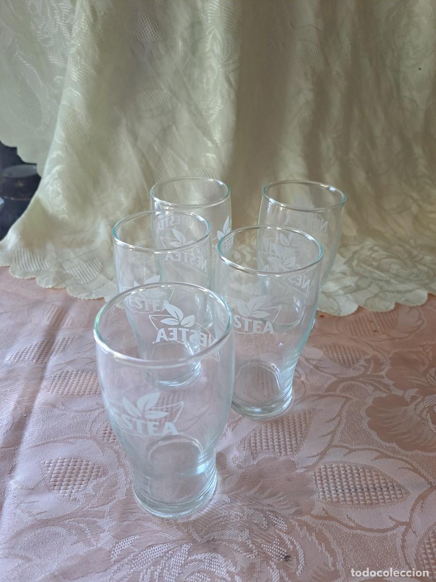 Vintage: Juego de 5 vasos de Nestea - Foto 4