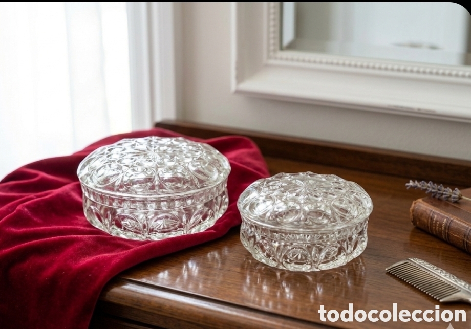 Vintage: Mid-Century en Vidrio Prensado Pesado &ndash; Estado Mint (Nuevos de Antiguo Stock)