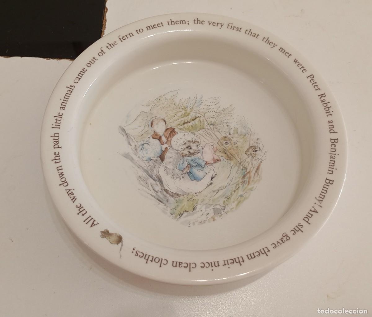 Vintage: BONITO CUENCO PARA AVENA O PAPILLA DE CER&Aacute;MICA DE WEDGWOOD, COLECCI&Oacute;N INFANTIL INSPIRADA
