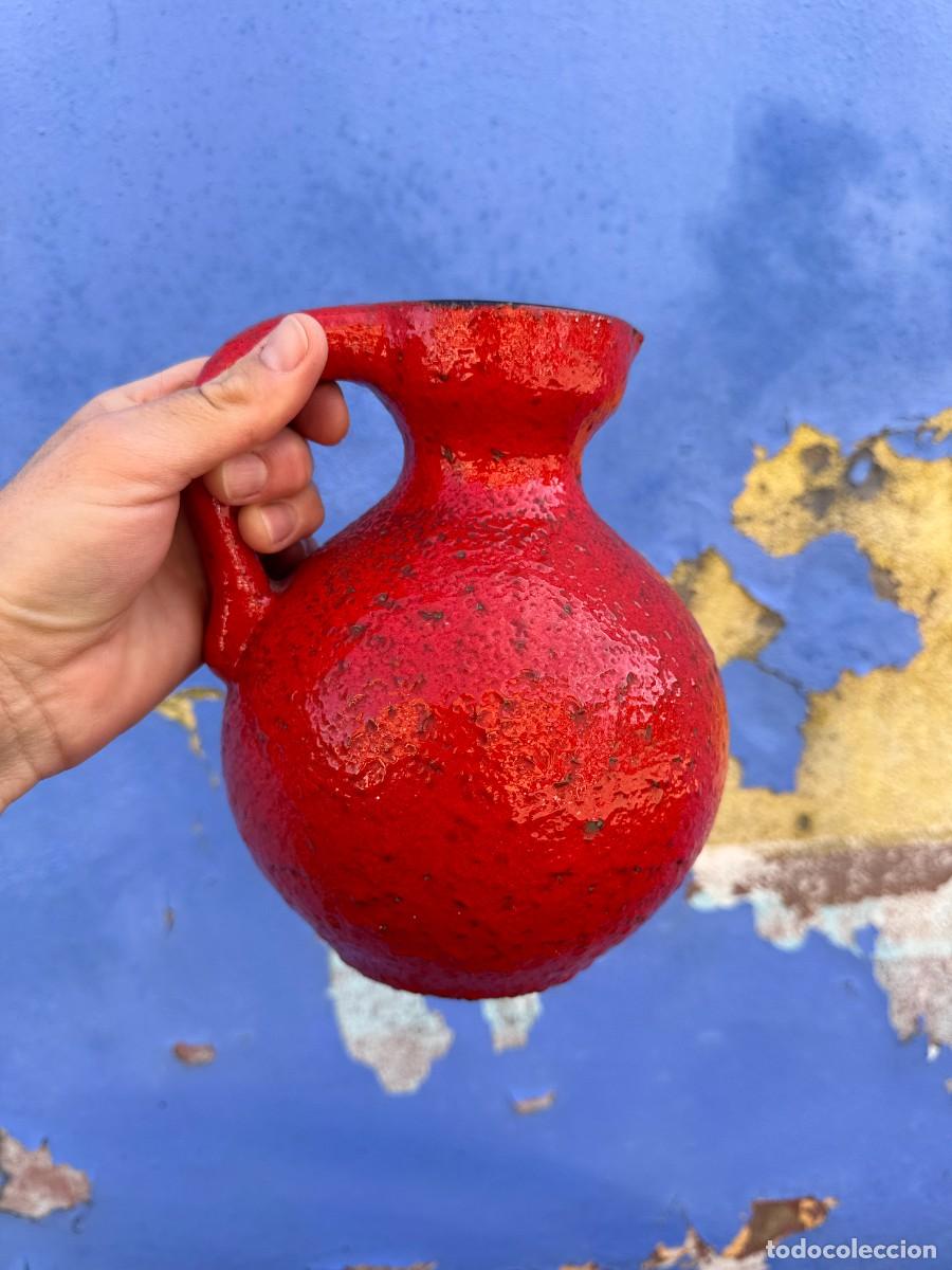 Vintage: Jarr&oacute;n efecto lava rojo