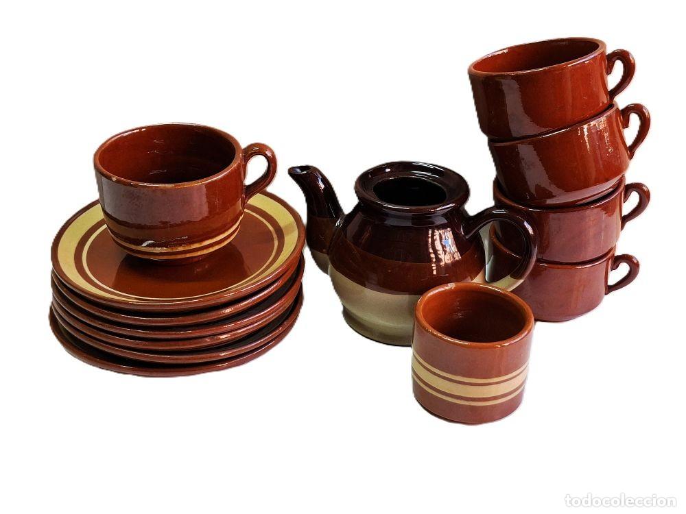 Vintage: JUEGO DE T&Eacute; DE CER&Aacute;MICA