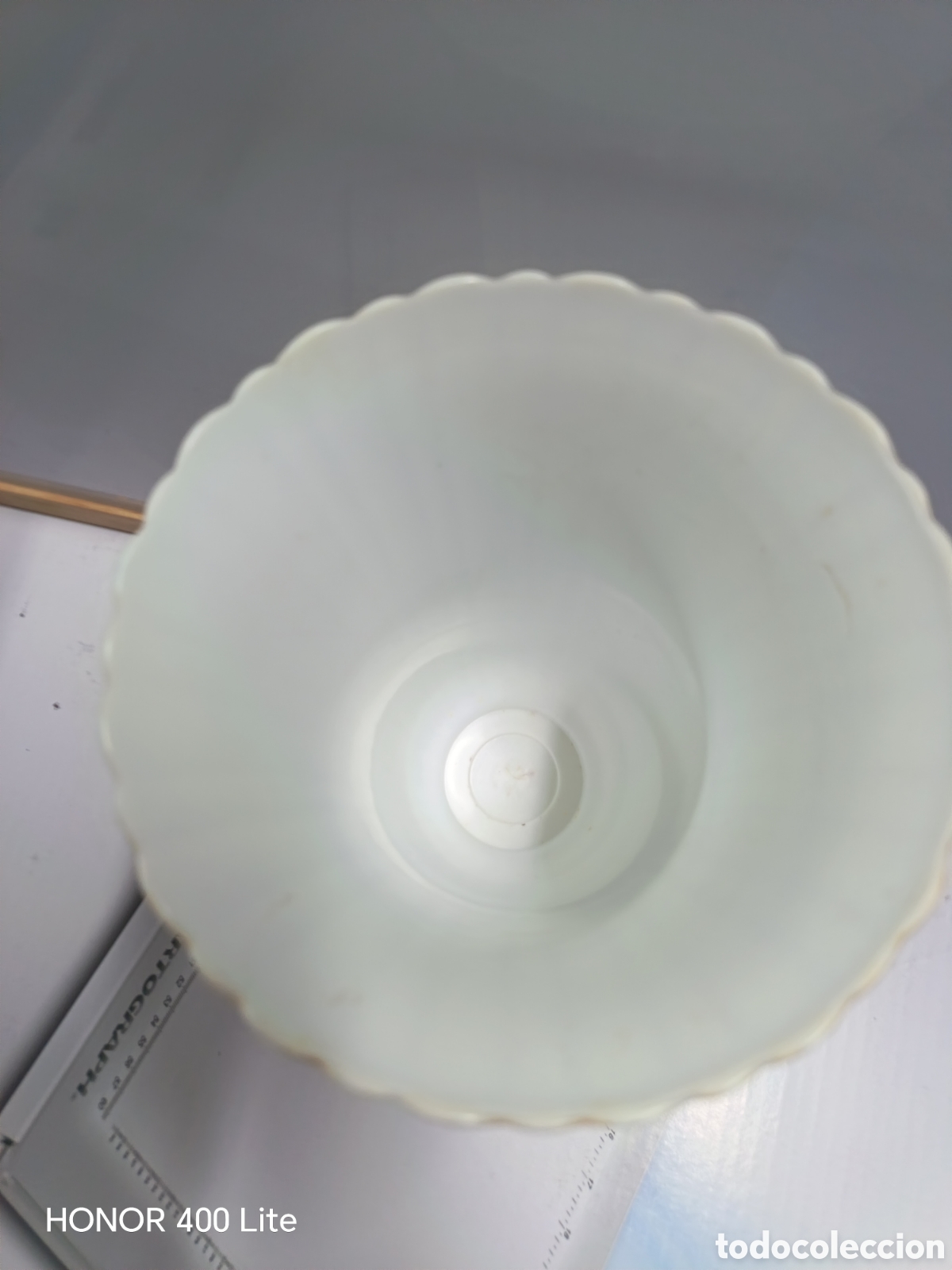 Vintage: Florero o Jarr&oacute;n de Pl&aacute;stico Blanco - Foto 4