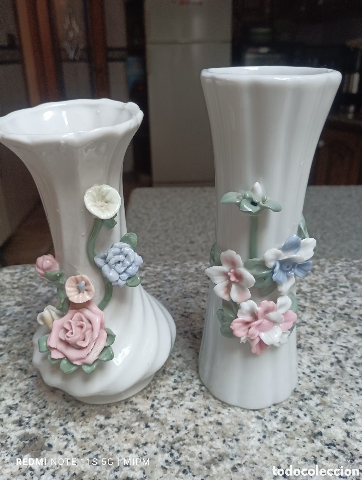 Vintage: Dos jorrines en porcelana
