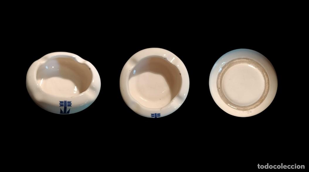 Vintage: CENICERO DE PORCELANA - EMBLEMA N&Aacute;UTICO ANCLA - MARINA - VINTAGE A&Ntilde;OS 50/70