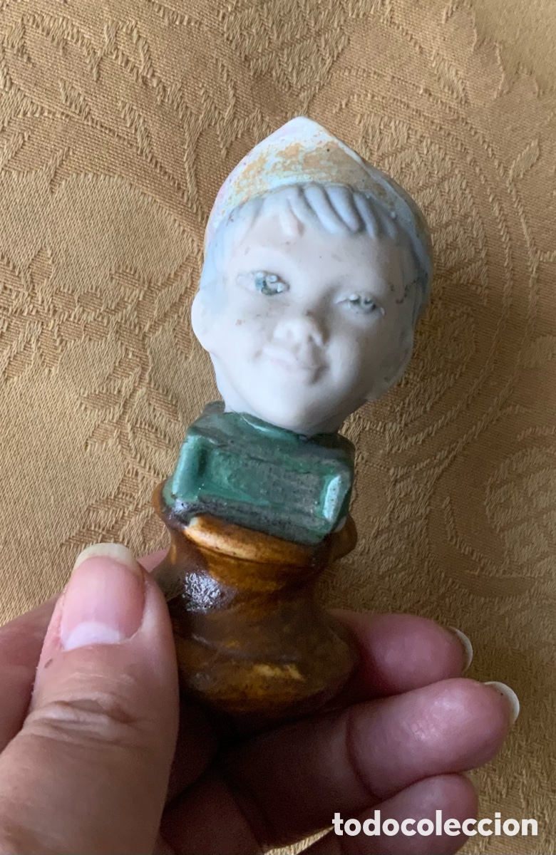 Vintage: BUSTO DE PORCELANA NI&Ntilde;O CON GORRA RAM&Oacute;N INGL&Eacute;S, VALENCIA