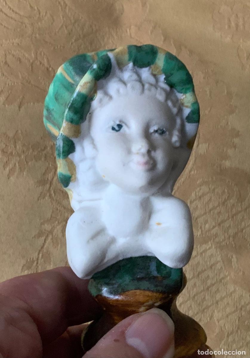 Vintage: BUSTO DE PORCELANA VINTAGE NI&Ntilde;O CON GORRO Y LAZO, INGL&Eacute;S, VALENCIA