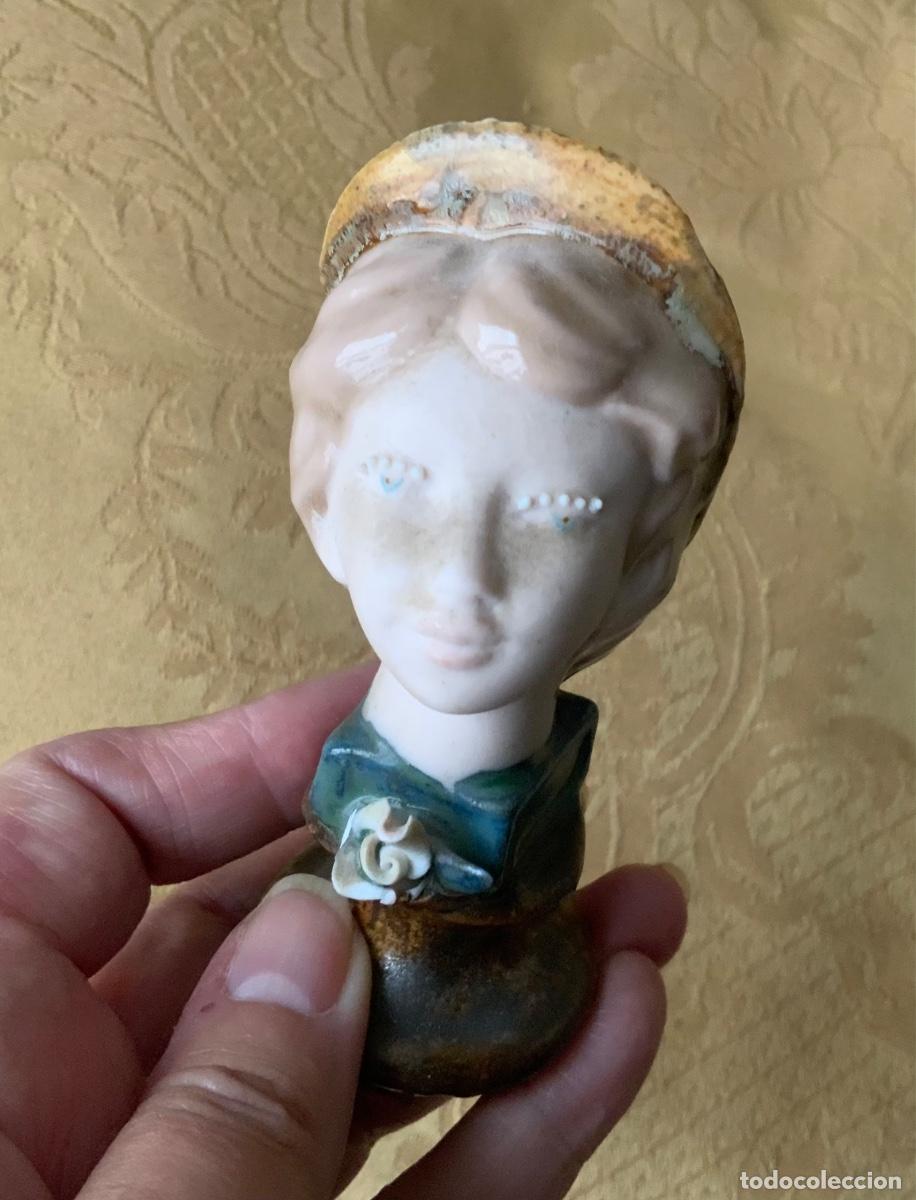 Vintage: BUSTO DE PORCELANA VINTAGE NI&Ntilde;O CASTA&Ntilde;O CON GORRA INGL&Eacute;S, VALENCIA