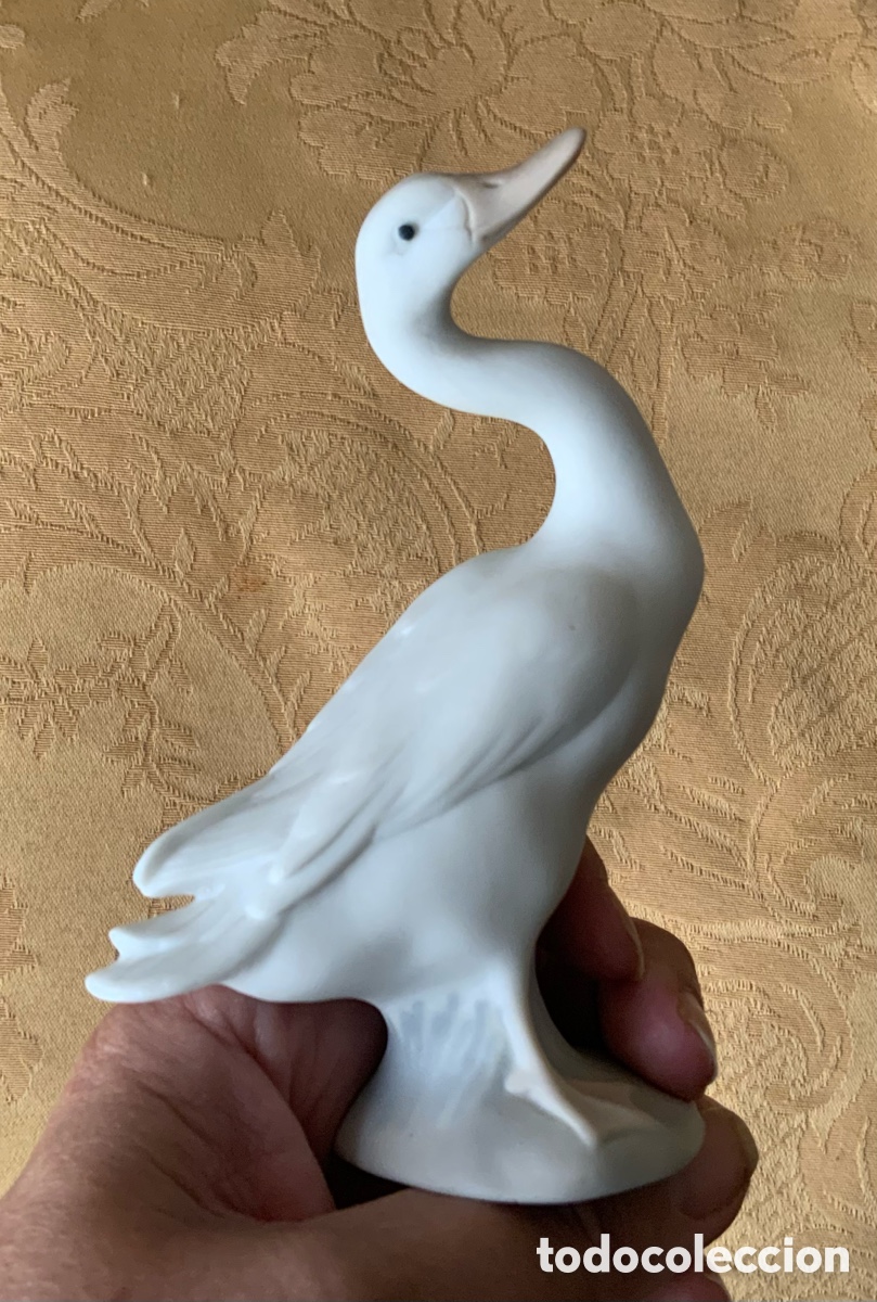Vintage: FIGURA GANSO PORCELANA DE BISCUIT LLADRO A&Ntilde;O 70