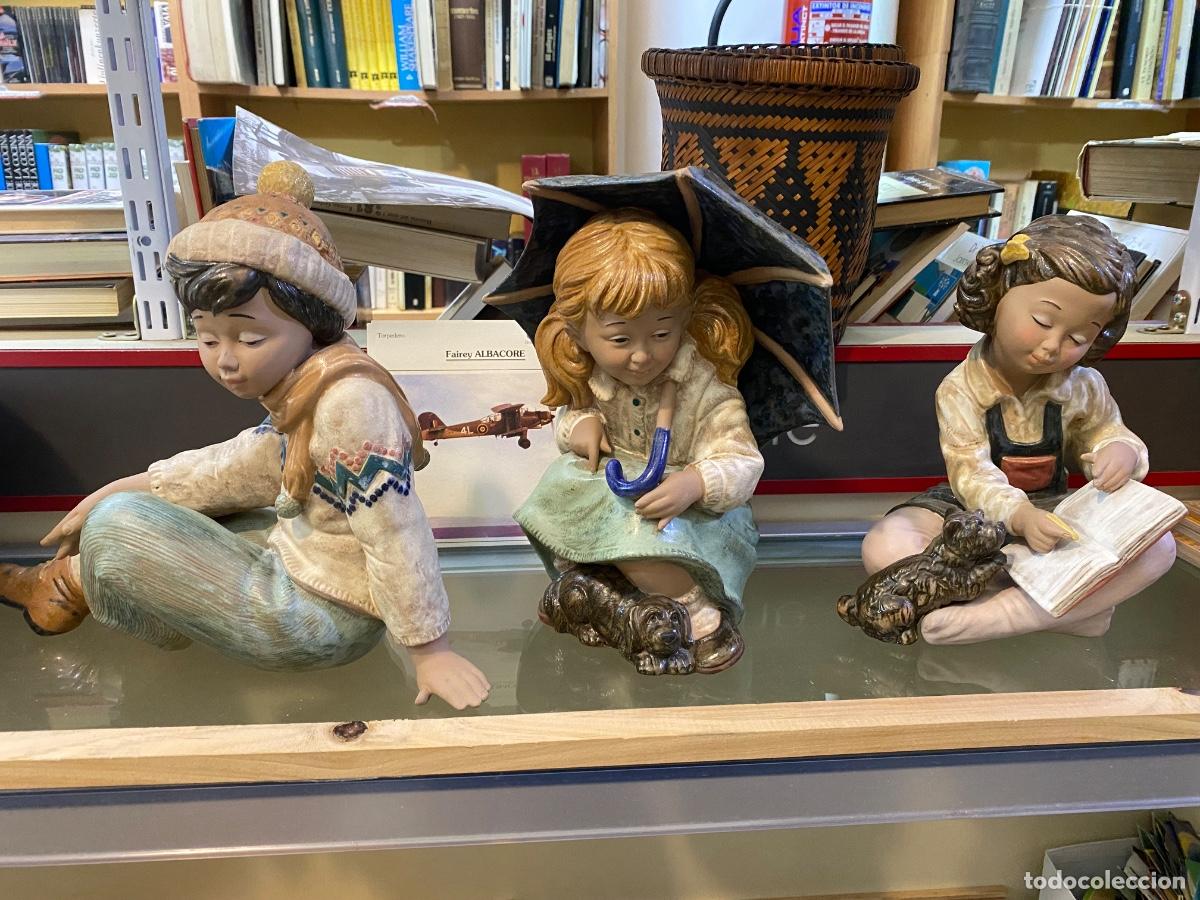 Vintage: Lote 3 figuras porcelana Galos