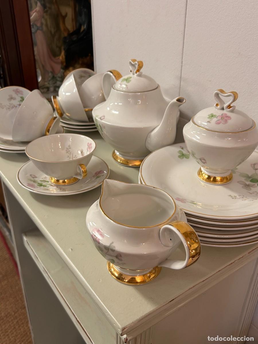 Vintage: Juego de t&eacute; y postre Oro - Foto 15