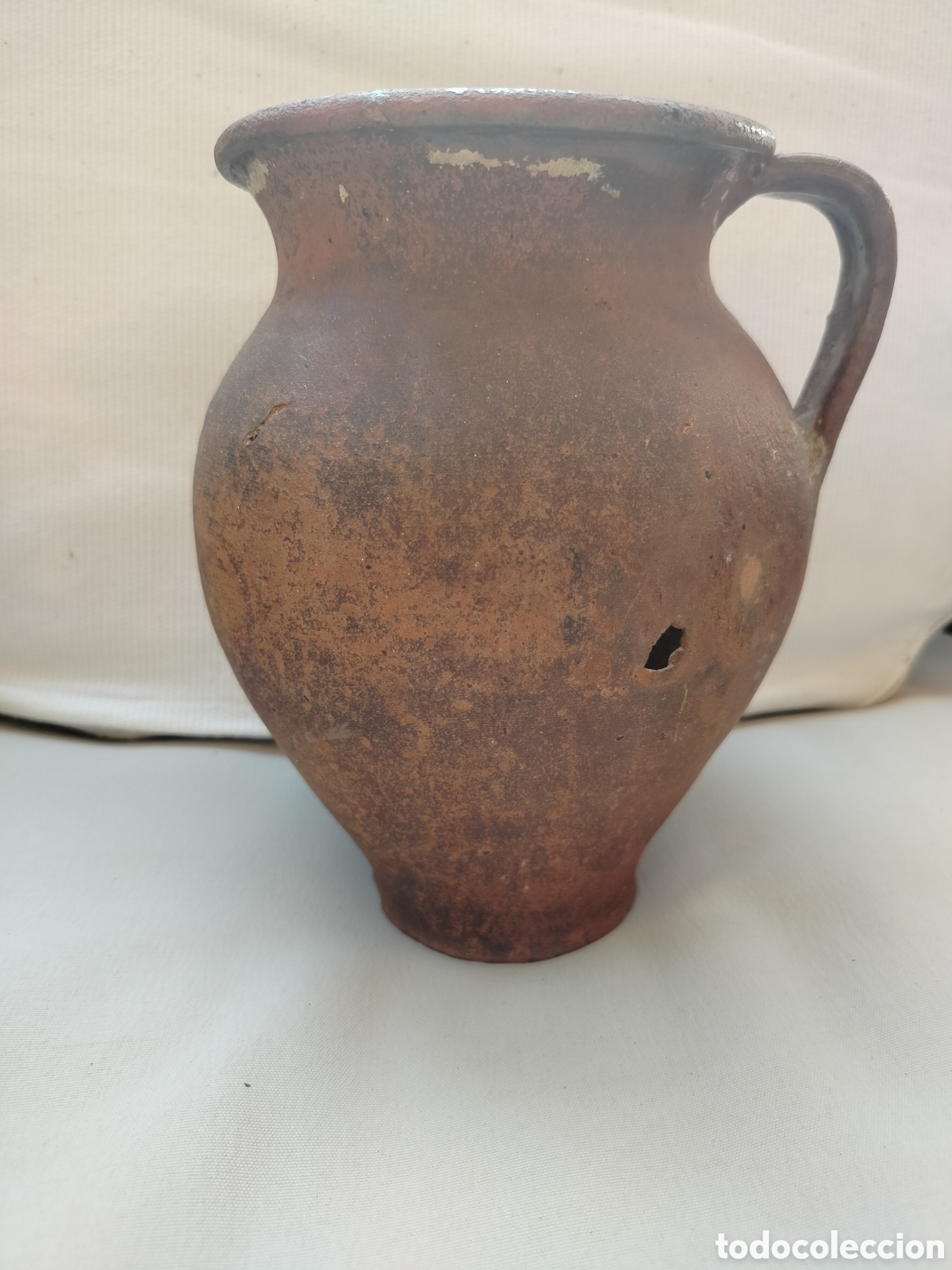 Vintage: Puchero Barro Mondo&ntilde;edo