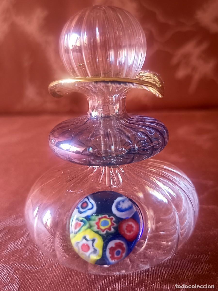 Vintage: PEQUE&Ntilde;A BOTELLA DECORATIVA DE VIDRIO SOPLADO