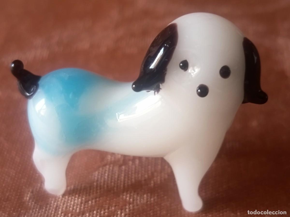 Vintage: SIMP&Aacute;TICO PERRITO EN CRISTAL DE MURANO. 1960. VINTAGE