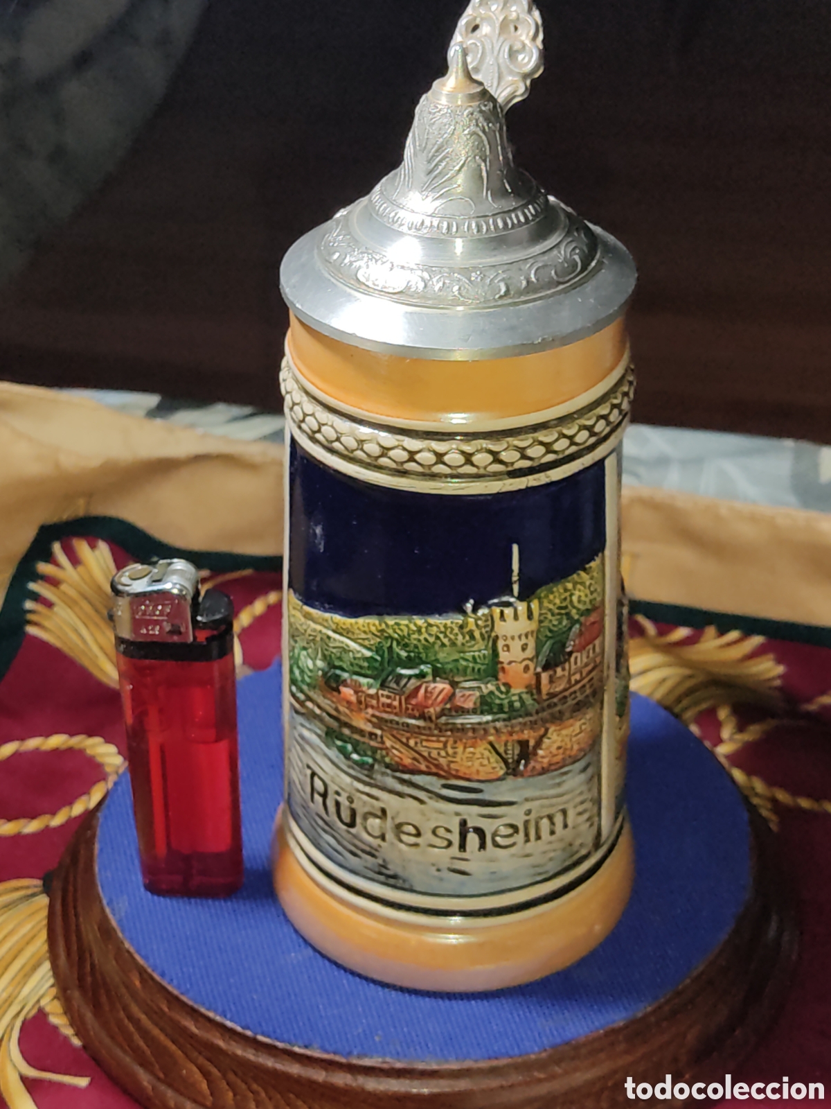Vintage: Jarra de cerveza alemana de porcelana,sellada.Vintage.