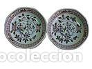 Vintage: 2 platillos Adams Calyx Ware Singapur P&aacute;jaro Inglaterra Vintage