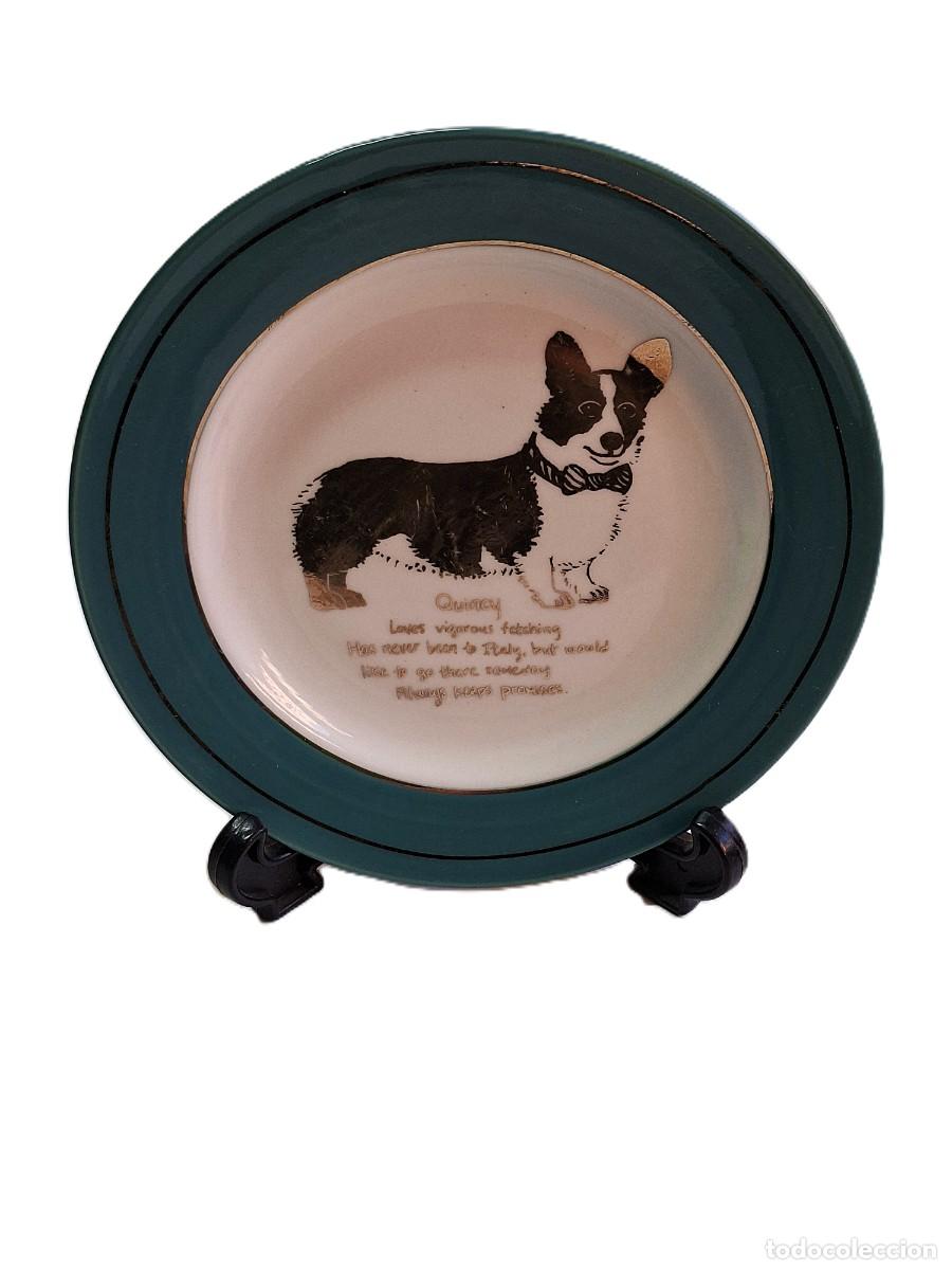 Vintage: plato ANTROPOLOG&Iacute;A perro Walter Quincey Petunia Plato Canap&eacute;