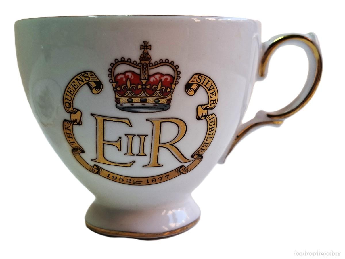 Vintage: EIIR 1952-1977 Copa de las Reinas Jubileo de Plata Hueso Inglaterra Reina Ana