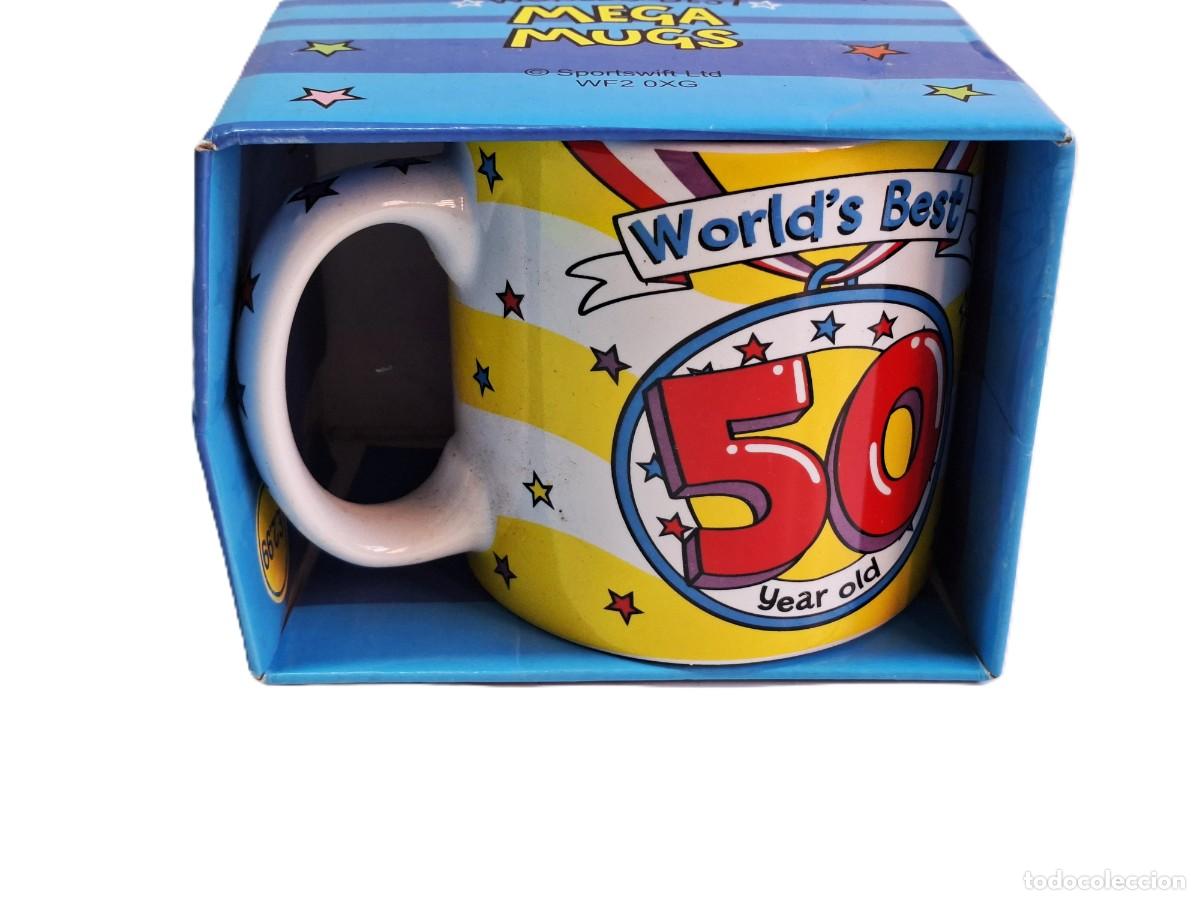 Vintage: Taza Mega Mugs XL Worlds Best 50 a&ntilde;os
