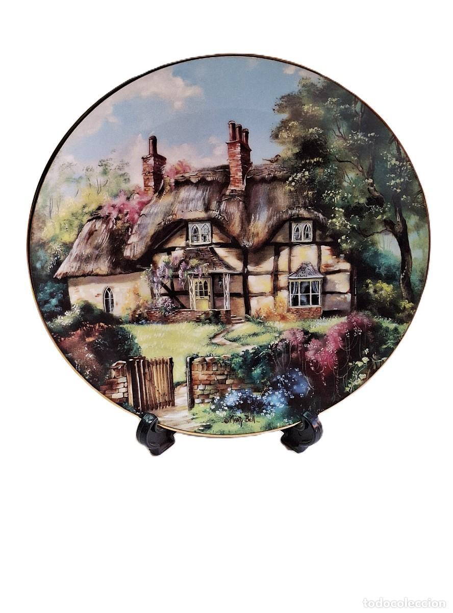 Vintage: LARKSPUR COTTAGE Plato Casas de campo inglesas Marty Bell Jardines de flores Encantador