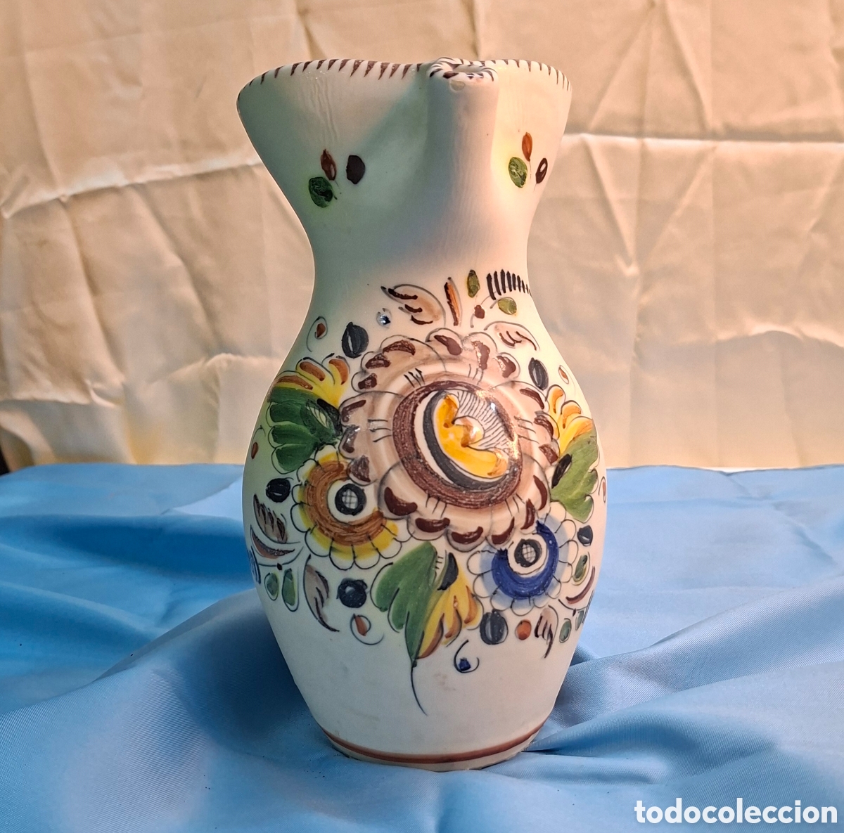 Vintage: Jarra de cer&aacute;mica artesanal de Toledo