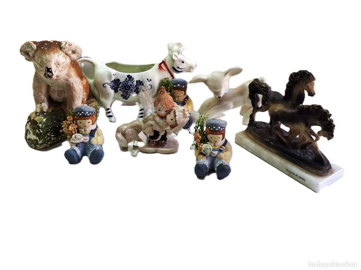 Vintage: LOTE DE FIGURITAS DE CER&Aacute;MICA