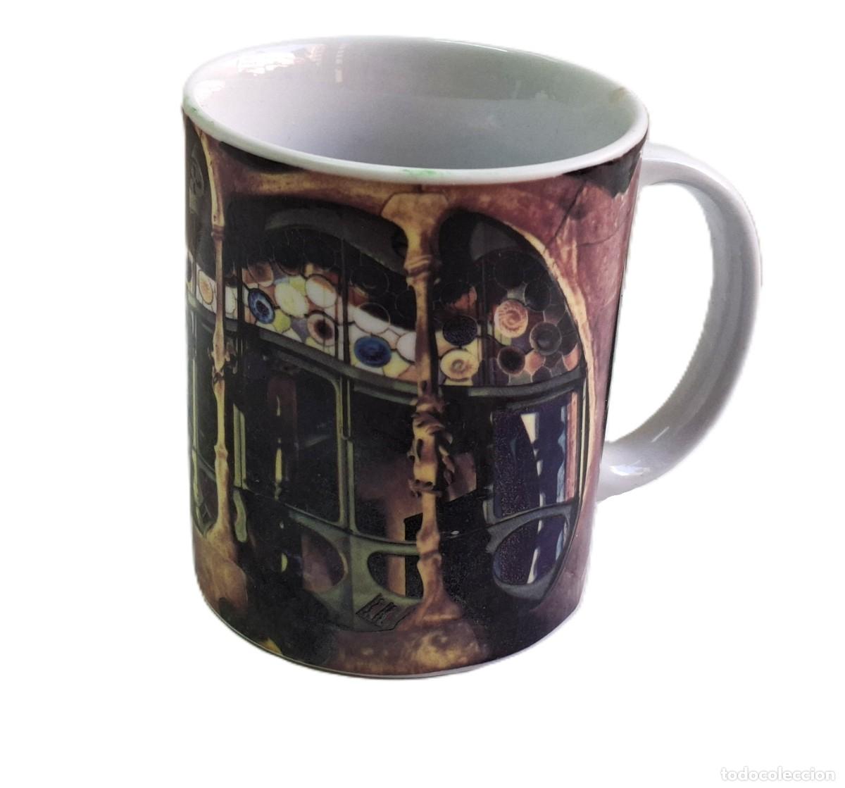 Vintage: TAZA RECUERDO COLECCIONABLE CASA BATLL&Oacute; BARCELONA